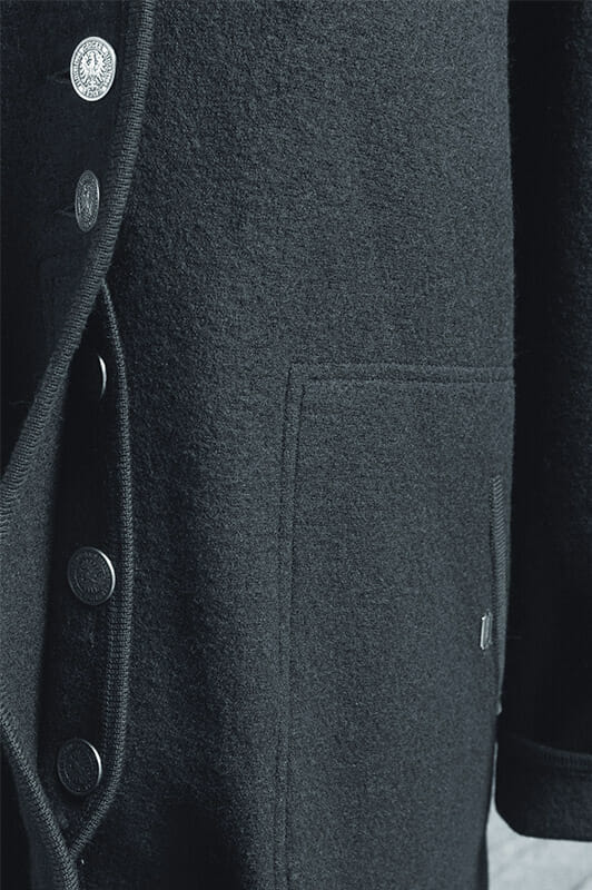 Mens boiled online wool coat