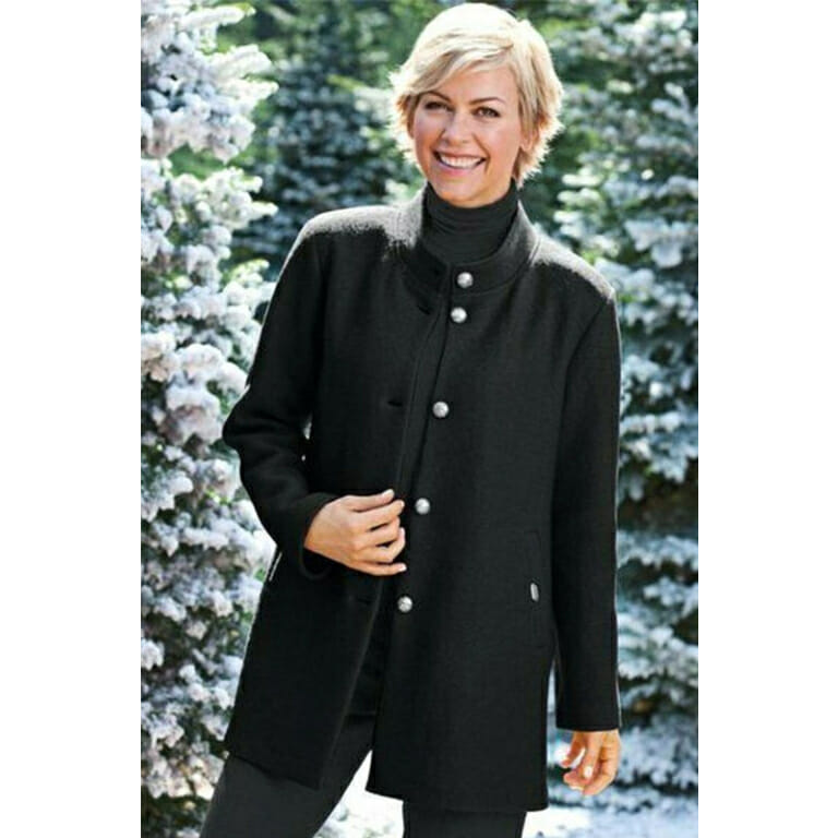 Geiger 51443 Boiled Wool Jacket in Black 45 AlpenStyle Classic