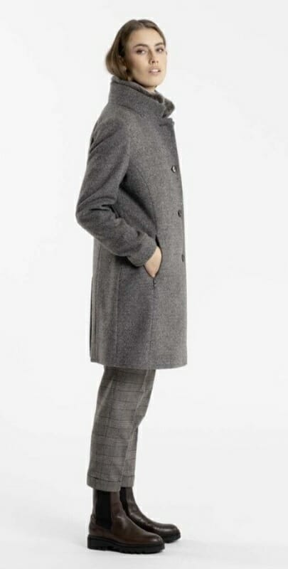 Schneiders HELENE Sports Luxury Coat in Olive or Soft Tweed Anthracite AlpenStyle Classic European Clothing