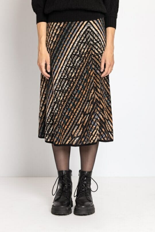 Ivko deals striped skirt