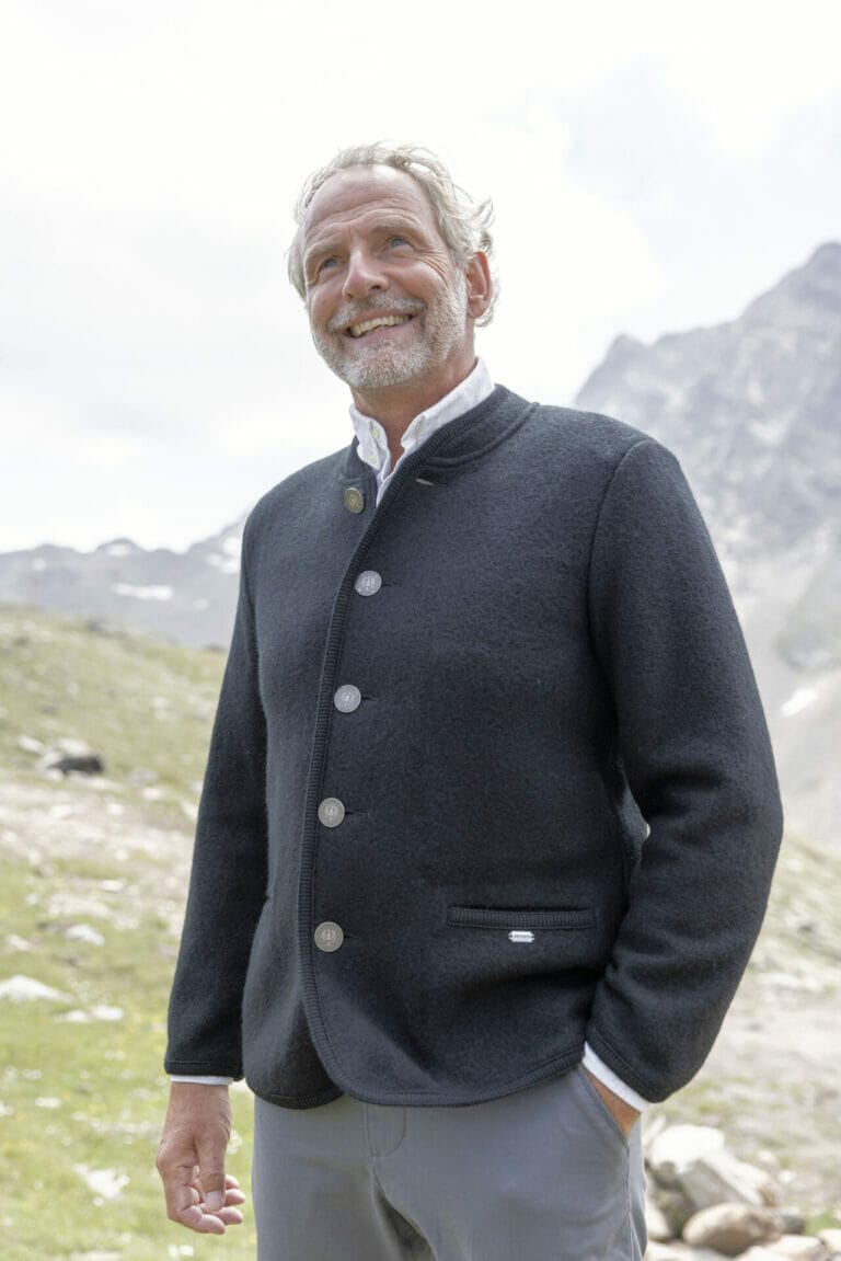 Geiger 60224 Austrian Janker Jacket in Charcoal 50, Loden 433 or Pine