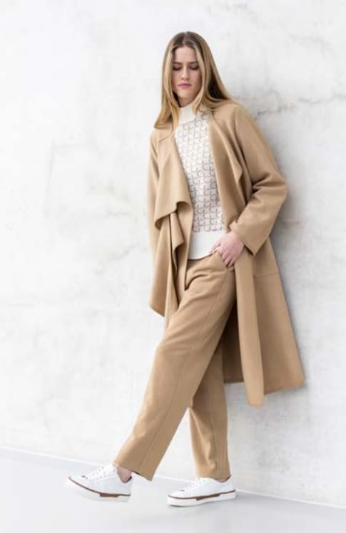 Geiger 11390 STINE Boiled Wool Wrap Coat in Camel 544