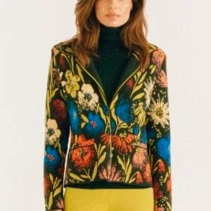 ジャケット・アウター botanical jacquard back ribbon jacket botanical jacquard back ribbon jacket